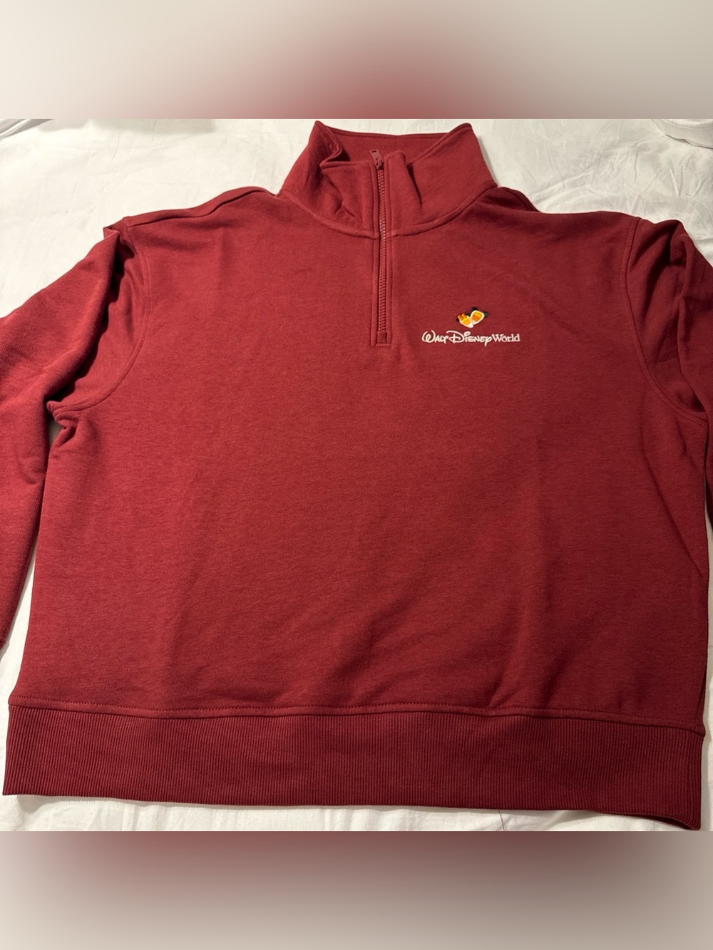 2026 Walt Disney World Fall Mickey Candy Sweatshirt M Embroidered Zip Pullover